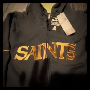 Saints zip-up hoodie